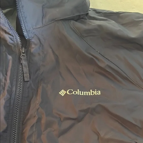 Men’s Columbia Navy Blue Rain Jacket - Picture 2 of 11